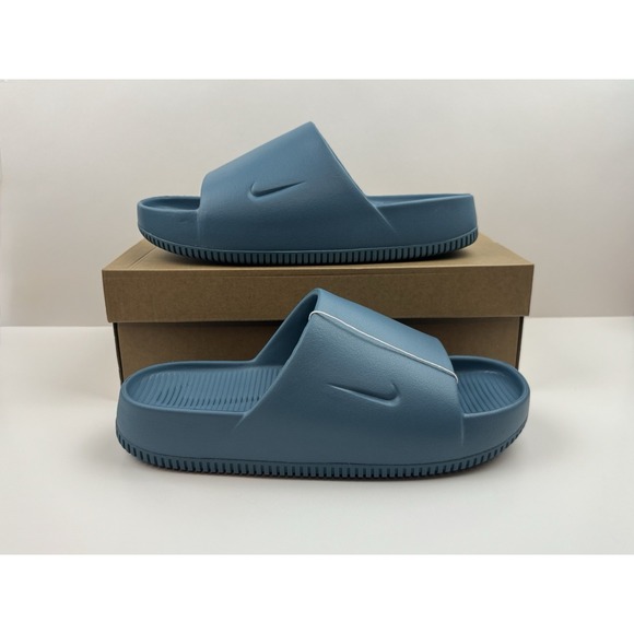 Nike‎ Calm Slide Men\'s Size 10 Smokey Blue/Smokey Blue FD4116-005 main image 4